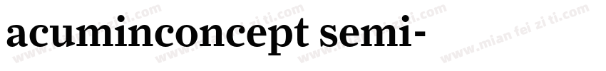 acuminconcept semi字体转换